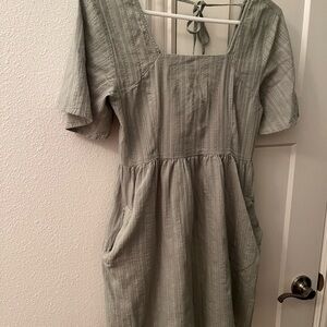 Sage Green Casual Dress
